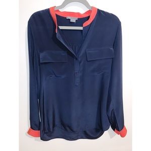 VINCE | Silk Long-Sleeve Blouse